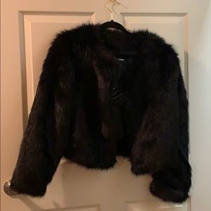 Black Faux fur jacket